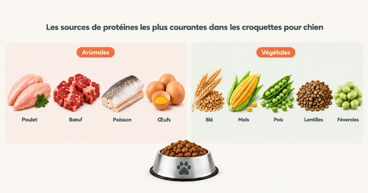 sources-proteines-animales-vegetales Bannière pour l'article source protéines animales et végétales sous forme de visuel listé